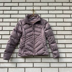 The North Face Aconcagua 550 Down Jacket Purple Satin Puffer Women’s XS